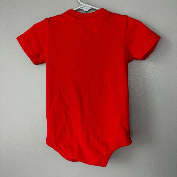 Carhartt Short Sleeve On Piece Tope Red Orange Size 18 months - Picture 3 of 3